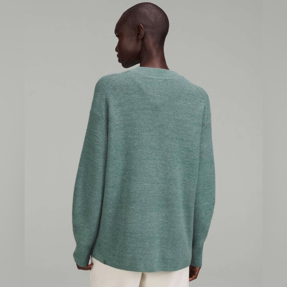 Lululemon Merino Wool-Blend Ribbed Crewneck Sweater - Picture 4 of 8